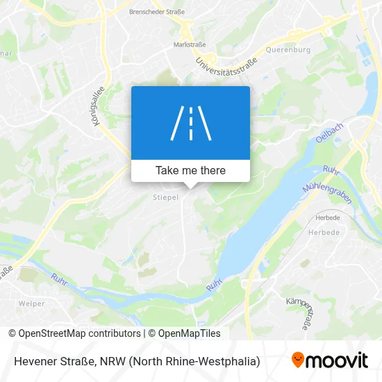 Hevener Straße map