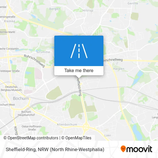 Карта Sheffield-Ring