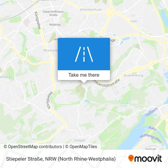Карта Stiepeler Straße