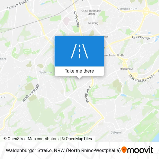 Карта Waldenburger Straße