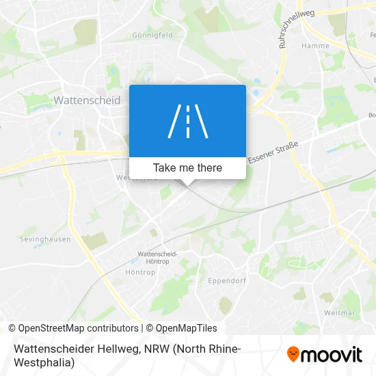 Wattenscheider Hellweg map