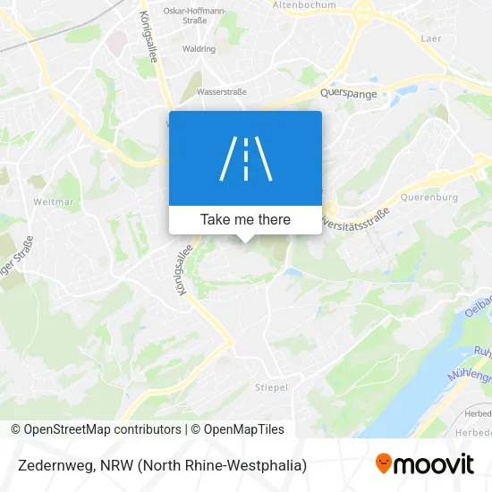 Карта Zedernweg