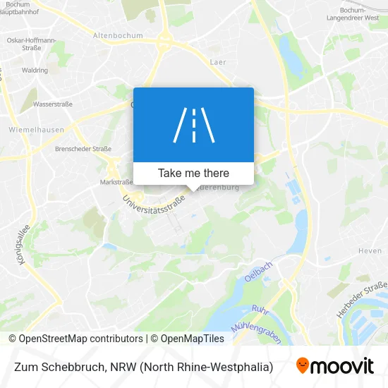 Карта Zum Schebbruch