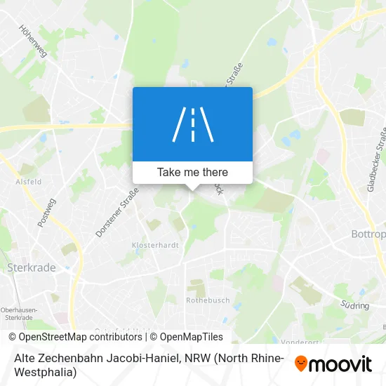 Карта Alte Zechenbahn Jacobi-Haniel