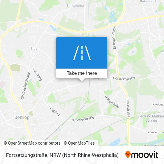 Fortsetzungstraße map