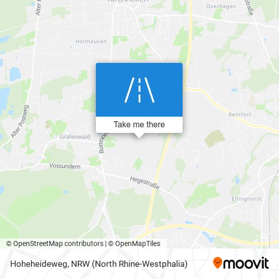 Hoheheideweg map