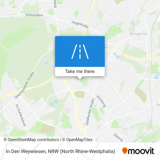 In Den Weywiesen map