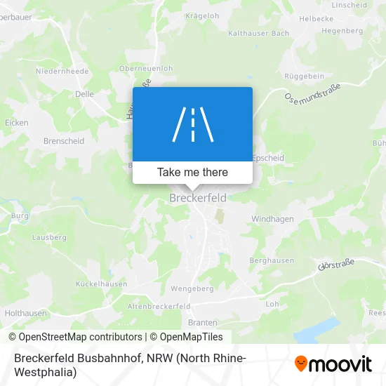 Breckerfeld Busbahnhof map