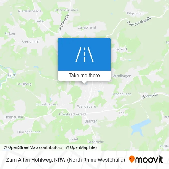 Zum Alten Hohlweg map