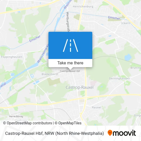 Castrop-Rauxel Hbf map