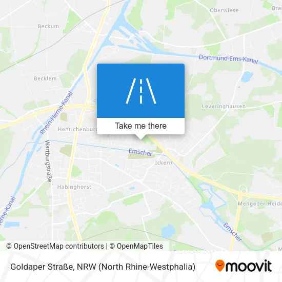 Карта Goldaper Straße