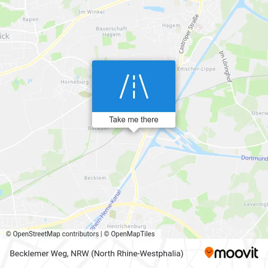 Becklemer Weg map