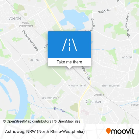 Astridweg map