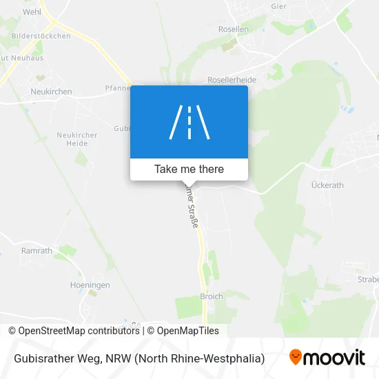 Карта Gubisrather Weg