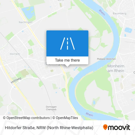 Hitdorfer Straße map