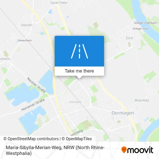 Maria-Sibylla-Merian-Weg map