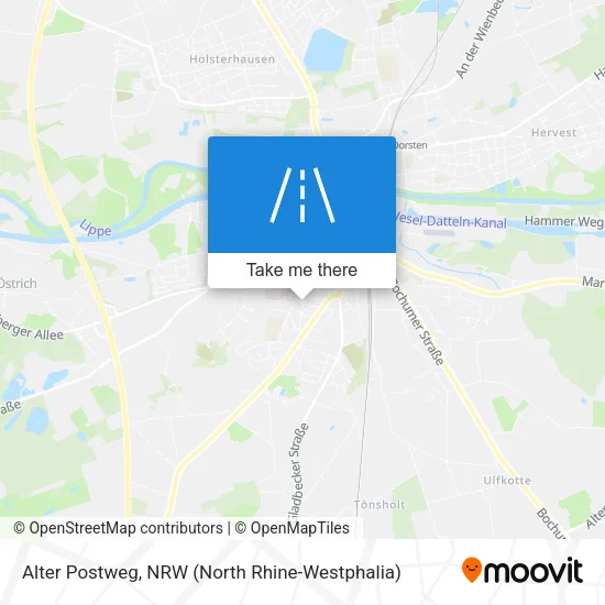 Карта Alter Postweg