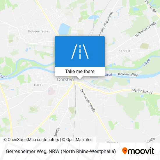 Gerresheimer Weg map