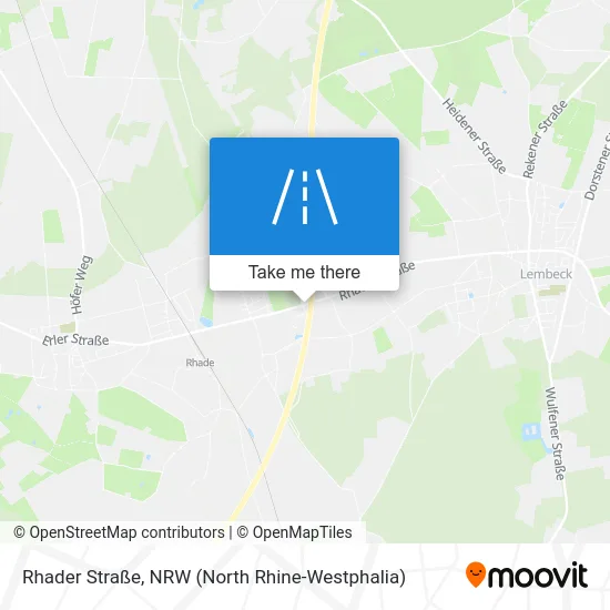Карта Rhader Straße
