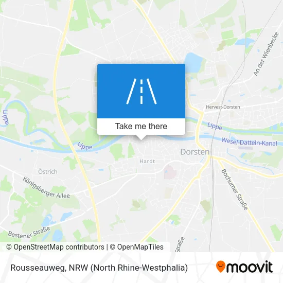 Rousseauweg map