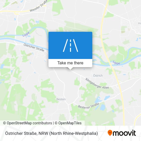 Östricher Straße map