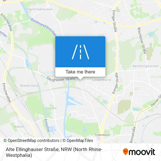 Карта Alte Ellinghauser Straße