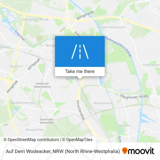 Карта Auf Dem Wodeacker