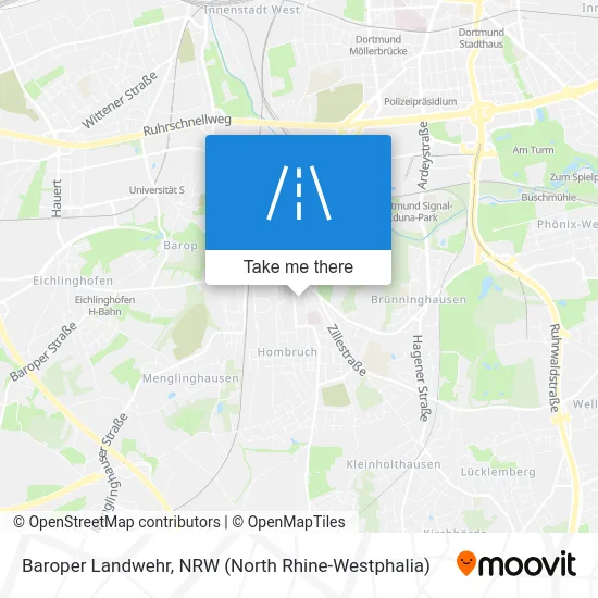 Baroper Landwehr map