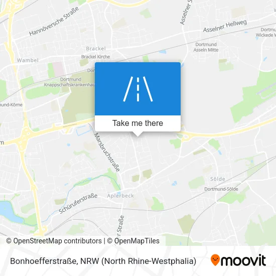 Карта Bonhoefferstraße