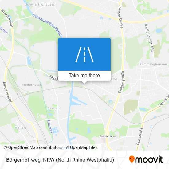 Börgerhoffweg map