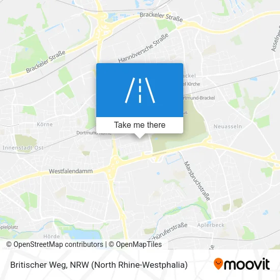 Карта Britischer Weg