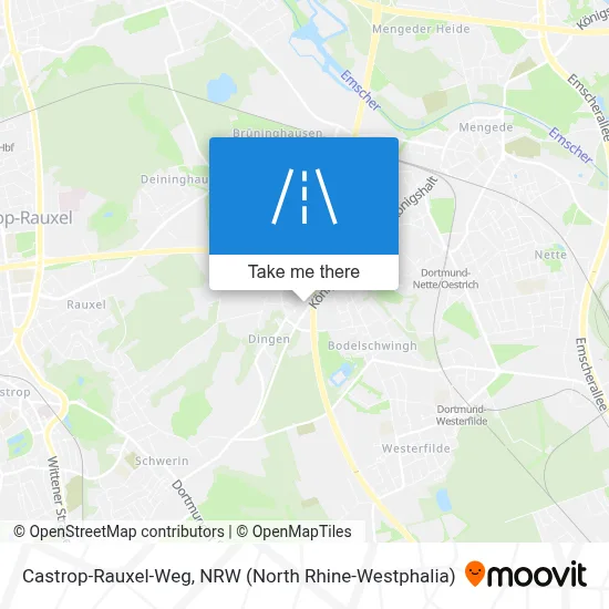 Castrop-Rauxel-Weg map