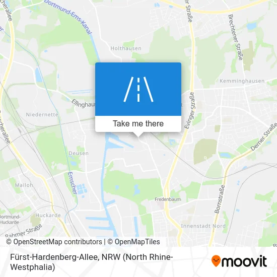Fürst-Hardenberg-Allee map