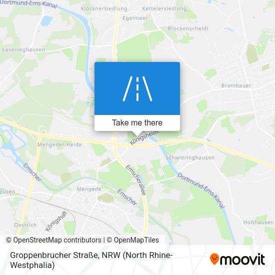 Groppenbrucher Straße map