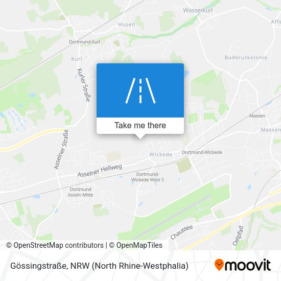 Gössingstraße map
