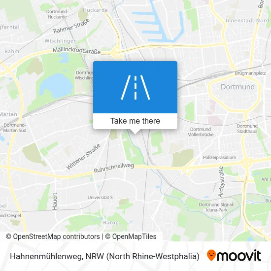 Hahnenmühlenweg map