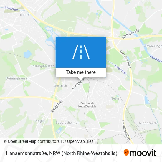 Hansemannstraße map