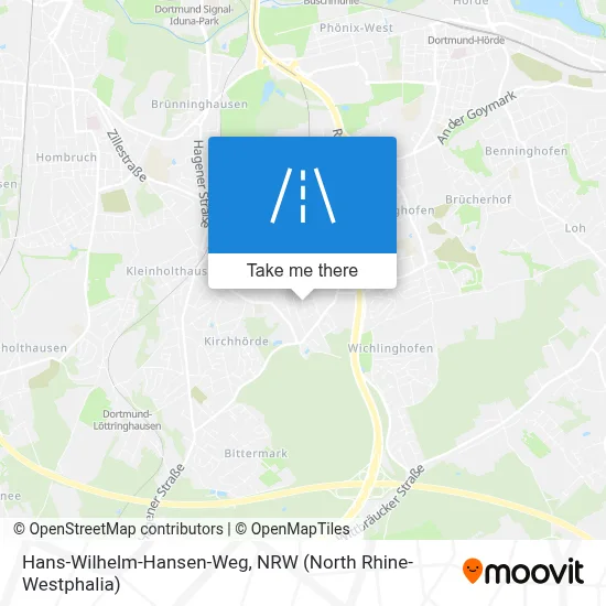 Hans-Wilhelm-Hansen-Weg map