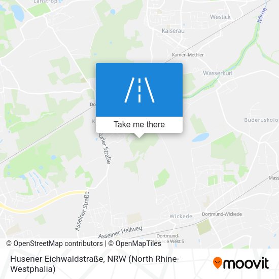 Husener Eichwaldstraße map