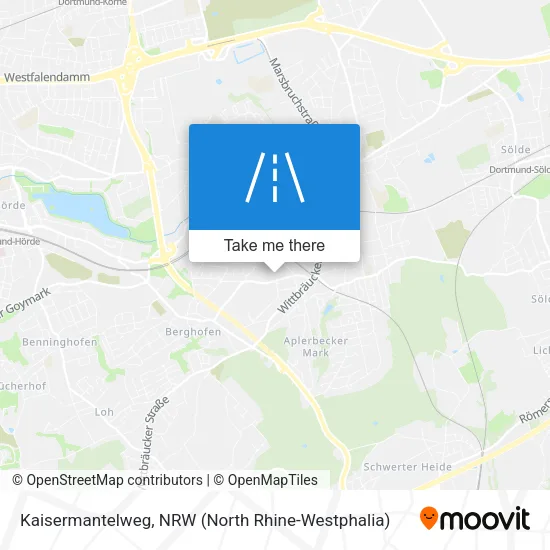 Карта Kaisermantelweg