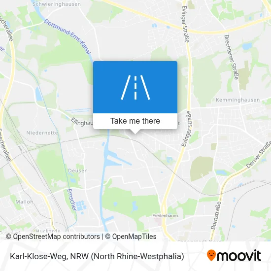 Karl-Klose-Weg map