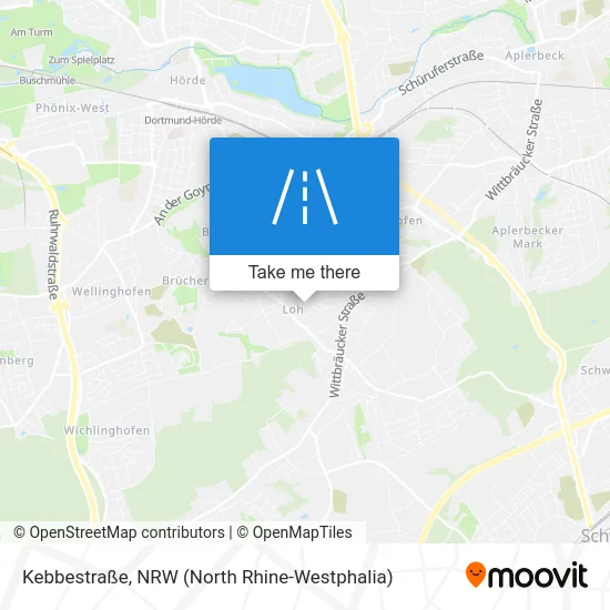 Карта Kebbestraße