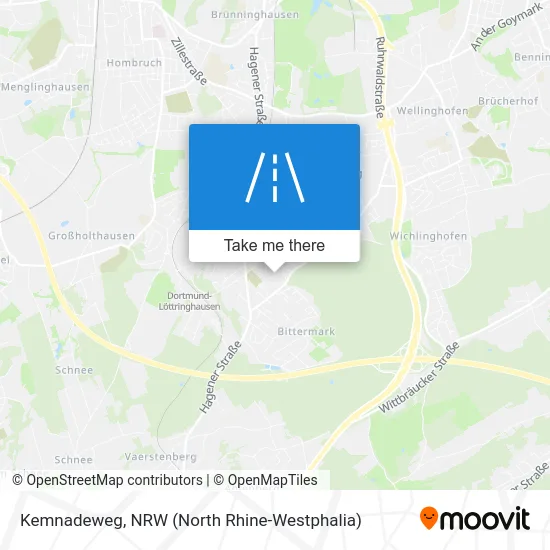 Kemnadeweg map