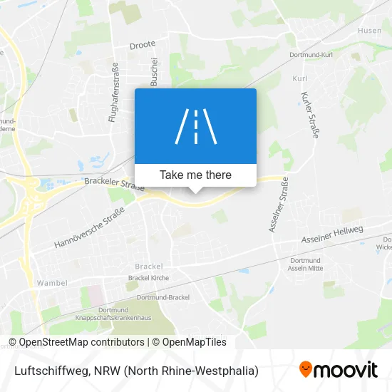 Карта Luftschiffweg