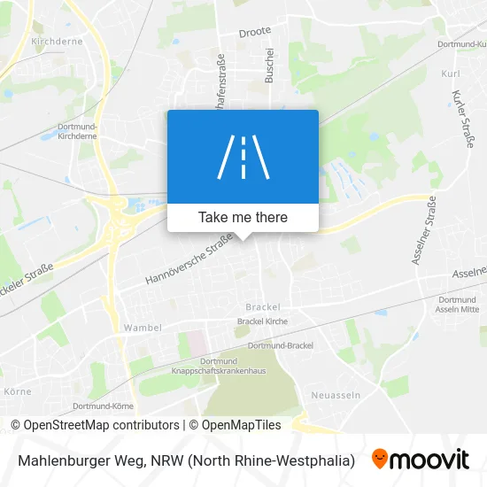 Mahlenburger Weg map