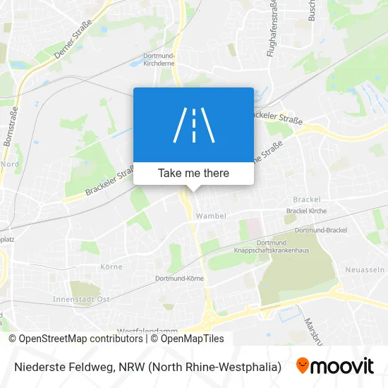 Niederste Feldweg map