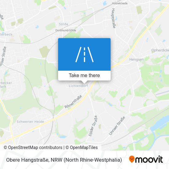 Obere Hangstraße map