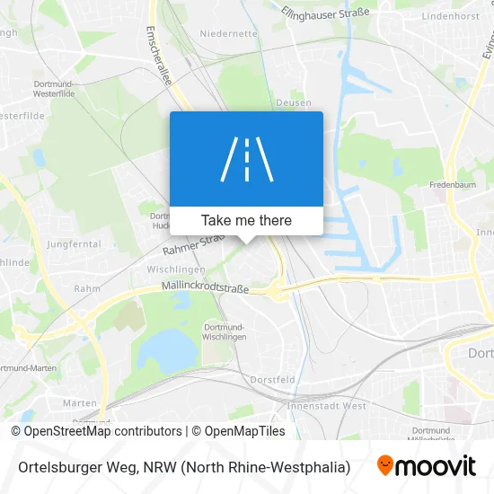 Ortelsburger Weg map