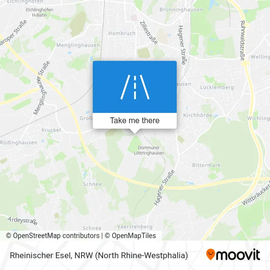 Rheinischer Esel map