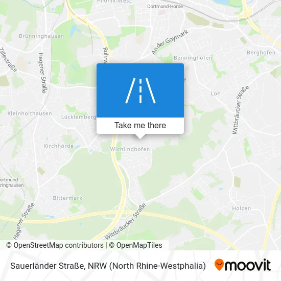 Карта Sauerländer Straße